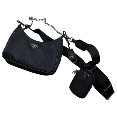 Pre-owned Prada Re-edition Navy Handbag