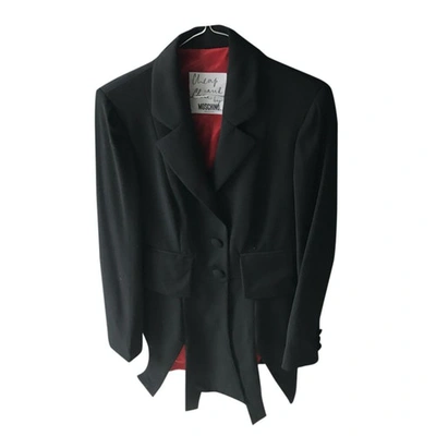 Pre-owned Moschino Black Wool Jacket