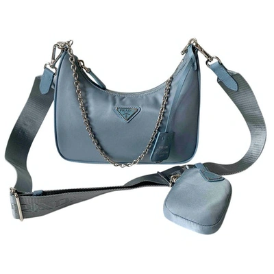 Pre-owned Prada Re-edition Blue Handbag