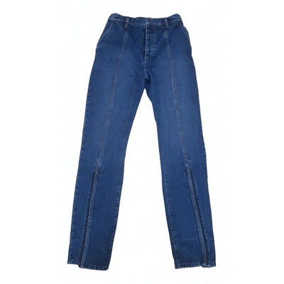 Pre-owned Y/project Blue Denim - Jeans Jeans