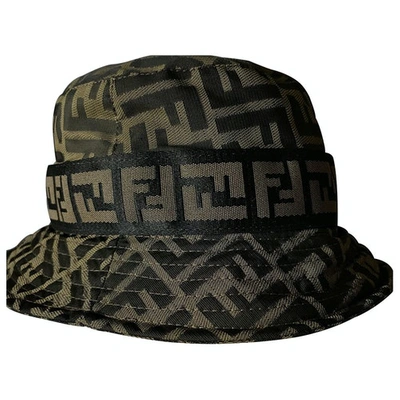 Pre-owned Fendi Brown Cloth Hat