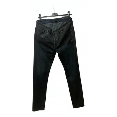 Pre-owned Diesel Black Gold Black Cotton - Elasthane Jeans
