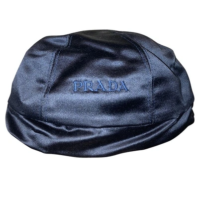 Pre-owned Prada Navy Cotton Hat