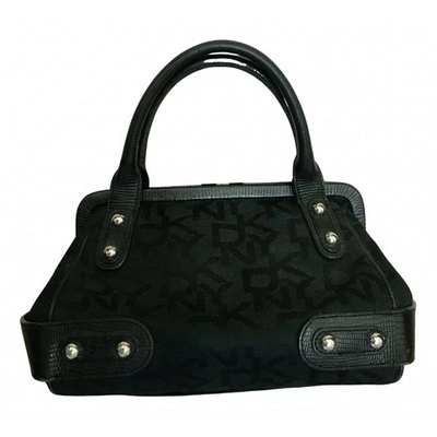 Pre-owned Donna Karan Cloth Mini Bag In Black