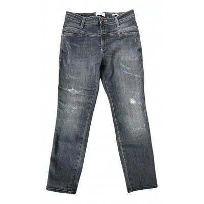 Pre-owned Closed Grey Cotton - Elasthane Jeans