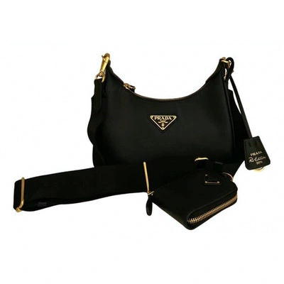 Pre-owned Prada Re-edition Black Leather Handbag
