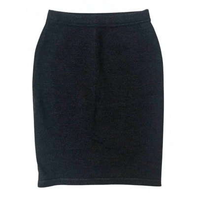 Pre-owned Marella Anthracite Wool Skirt