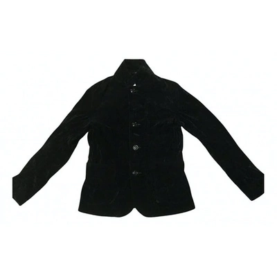 Pre-owned Engineered Garments Velvet Suit Jacket In Black