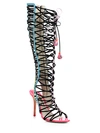 SOPHIA WEBSTER Clementine Lace-Up Leather Sandals