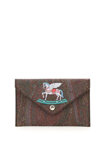 Shop Etro Pouch Twister Toys Pegaso In Red