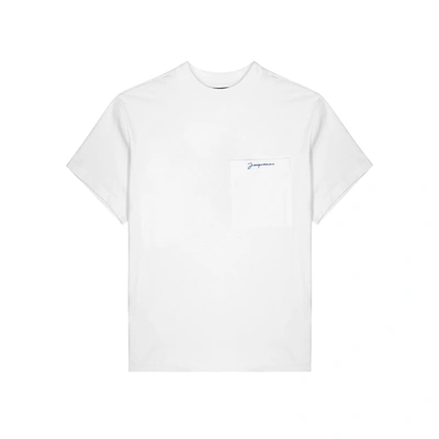 Shop Jacquemus Le T-shirt Citrons White Cotton T-shirt