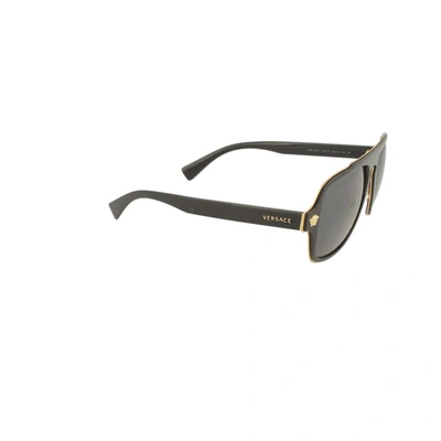 Shop Versace Sunglasses 2199 Sole In Grey