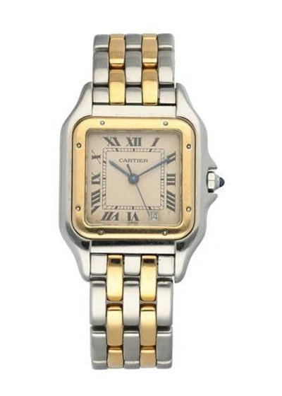 Shop Cartier Panthere Midsize Two Row Ladies Watch In Not Applicable