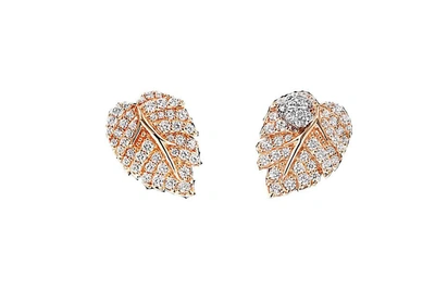 Shop Anabela Chan Rose Leaf Ear Studs In Not Applicable