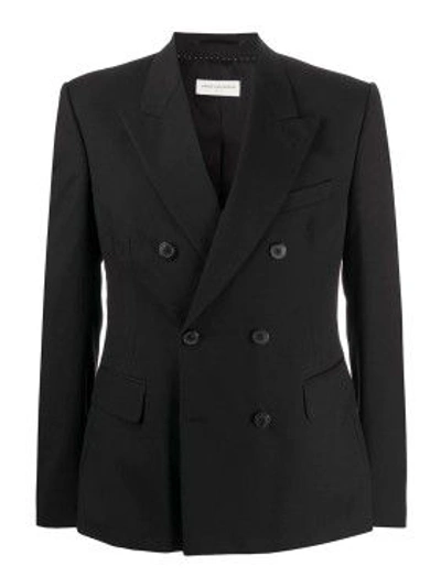 Shop Dries Van Noten Double-breasted Tailored Blazer In Black