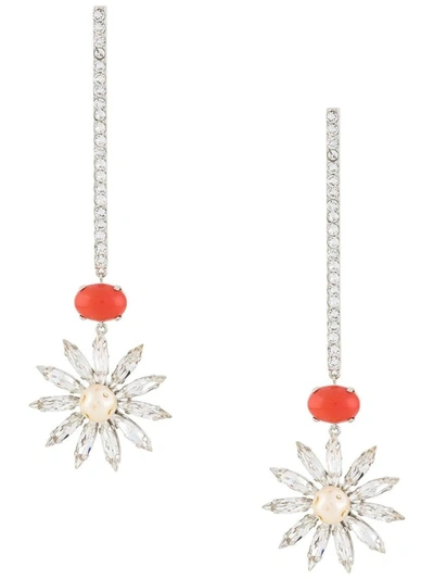 Shop Paco Rabanne Floral Drop Earrings In Not Applicable