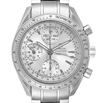 Shop Omega Speedmaster Day Date Chronograph Silver Dial Mens Watch 3523.30.00 In Not Applicable