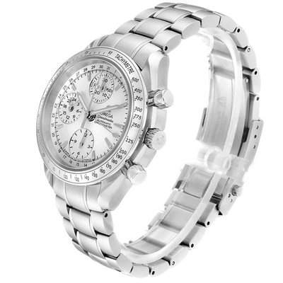 Shop Omega Speedmaster Day Date Chronograph Silver Dial Mens Watch 3523.30.00 In Not Applicable
