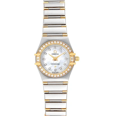 Shop Omega Constellation Steel Yellow Gold Diamond Ladies 1367.75.00 Card In Not Applicable