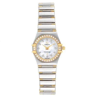 Shop Omega Constellation Steel Yellow Gold Diamond Ladies 1367.75.00 Card In Not Applicable