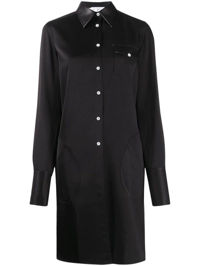 Shop Peter Do Long Line Shirt In Black