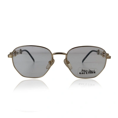 Pre-owned Jean Paul Gaultier Vintage Gold Eyeglasses Frame 55-4174 In Grey
