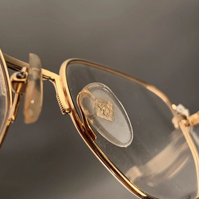 Pre-owned Jean Paul Gaultier Vintage Gold Eyeglasses Frame 55-4174 In Grey