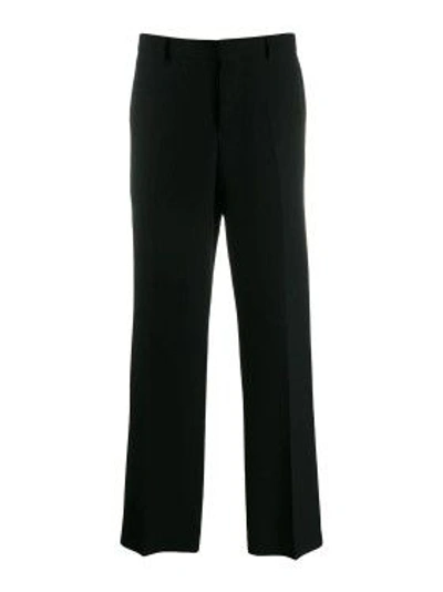 Shop Ami Alexandre Mattiussi Wide Tailored Trousers In Black