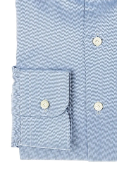 Shop Cordone1956 Spina Shirt Slim Fit In Blue