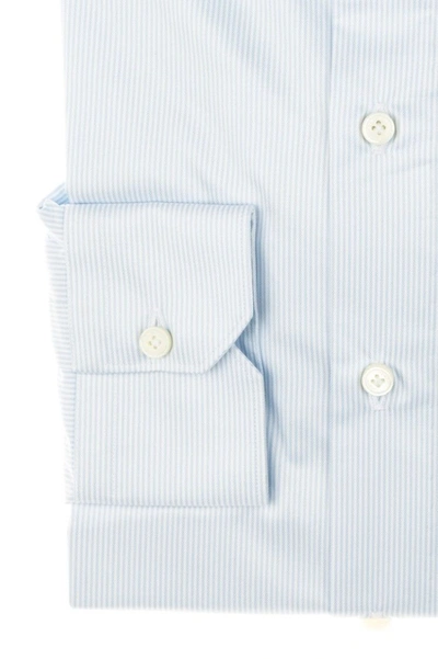 Shop Cordone1956 Striped Shirt Regular Fit In Blue