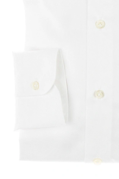 Shop Cordone1956 Classic Oxford Shirt Slim Fit In White