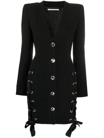 Shop Alessandra Rich Short Blazer Dress In Black