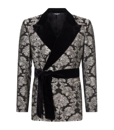 Shop Dolce & Gabbana Printed Double-breasted Jacket