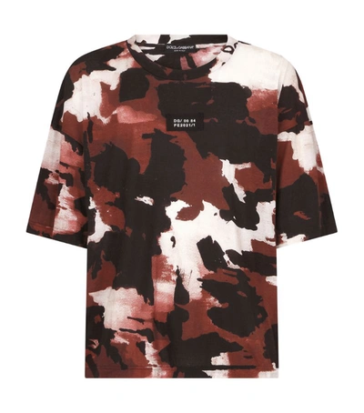 Shop Dolce & Gabbana Camouflage Print T-shirt
