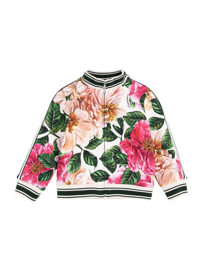 Shop Dolce & Gabbana Kids Sweat Jacket For Girls In Pink