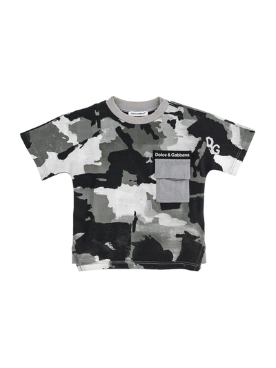 Shop Dolce & Gabbana Kids T-shirt For Boys In Grey