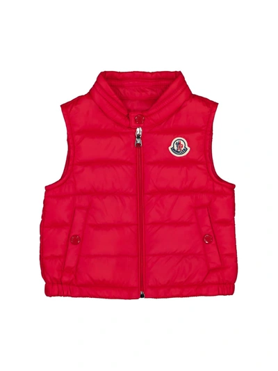 Shop Moncler Kids Vest New Amaury Vest For For Boys And For Girls In Red