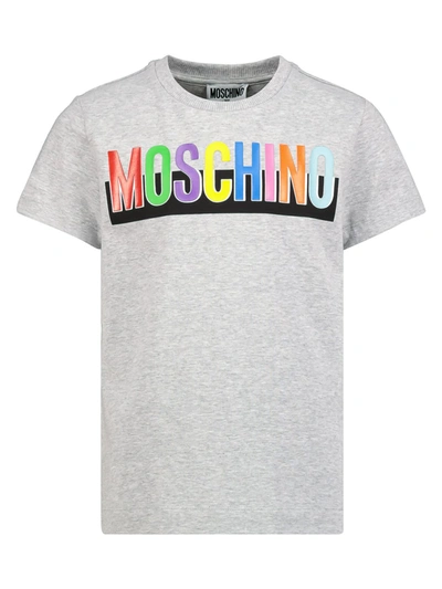 Shop Moschino Kids T-shirt For Boys In Grey