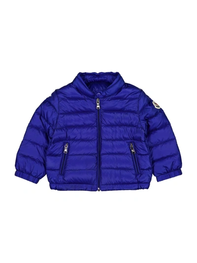 Shop Moncler Kids Jacket In Blue
