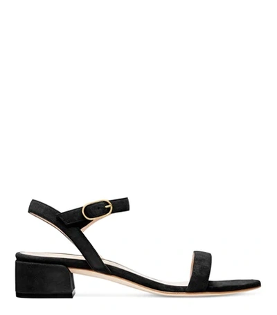 Shop Stuart Weitzman Tibby 35 In Black Suede