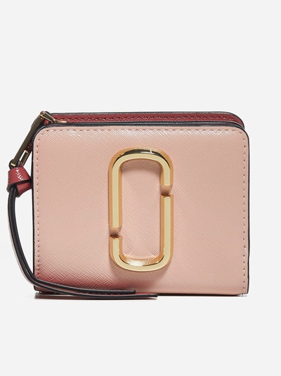 Shop Marc Jacobs Leather Mini Compact Wallet