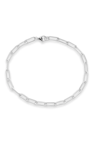 Sterling Forever Sterling Silver Delicate Link Bracelet In Silver