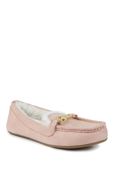 Shop Juicy Couture Intoit Moccasin In Blush Fabric