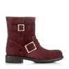 JIMMY CHOO Youth Suede Biker Boots