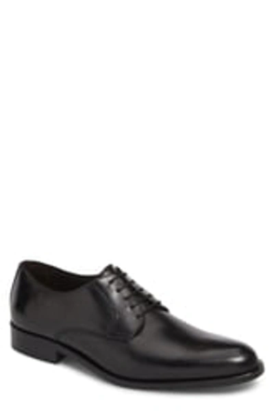Shop To Boot New York Ivins Plain Toe Derby In Black Leather