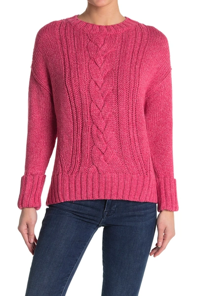 Shop Parker Yarna Cable Knit Sweater In Serpentina