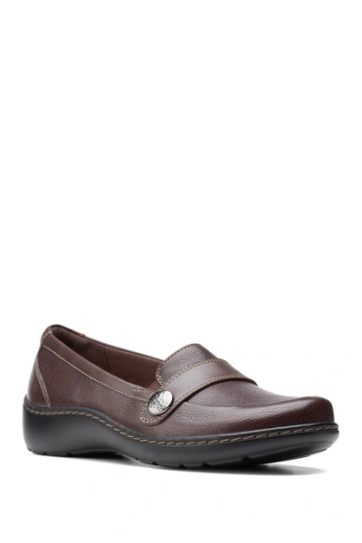 Shop Clarks Cora Daisy Flat In Brown Tumb