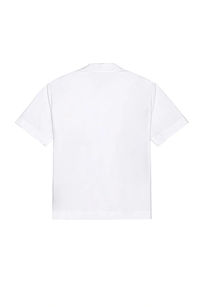 Shop Palm Angels Bowling Shirt In White