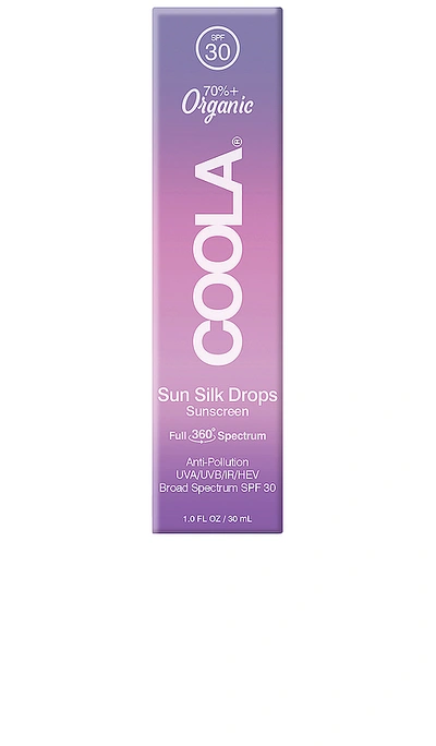 Coola Sun Silk Face Sunscreen Drops With Spf 30 And Hyaluronic Acid 1 oz / 30 ml In N,a