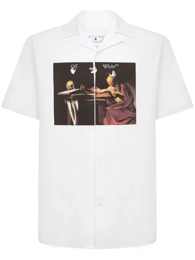 Shop Off-white Caravaggio Holiday Shirt In White